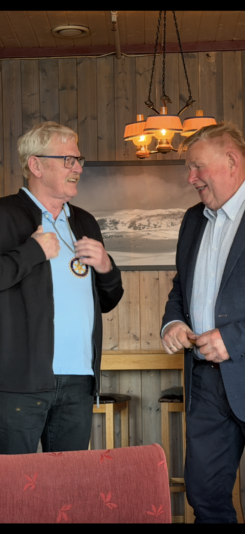 Presidentskiftet i Ål Rotary klubb