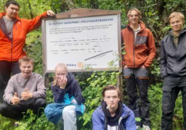 Skogparken brukes av elever fra Ål Videregående